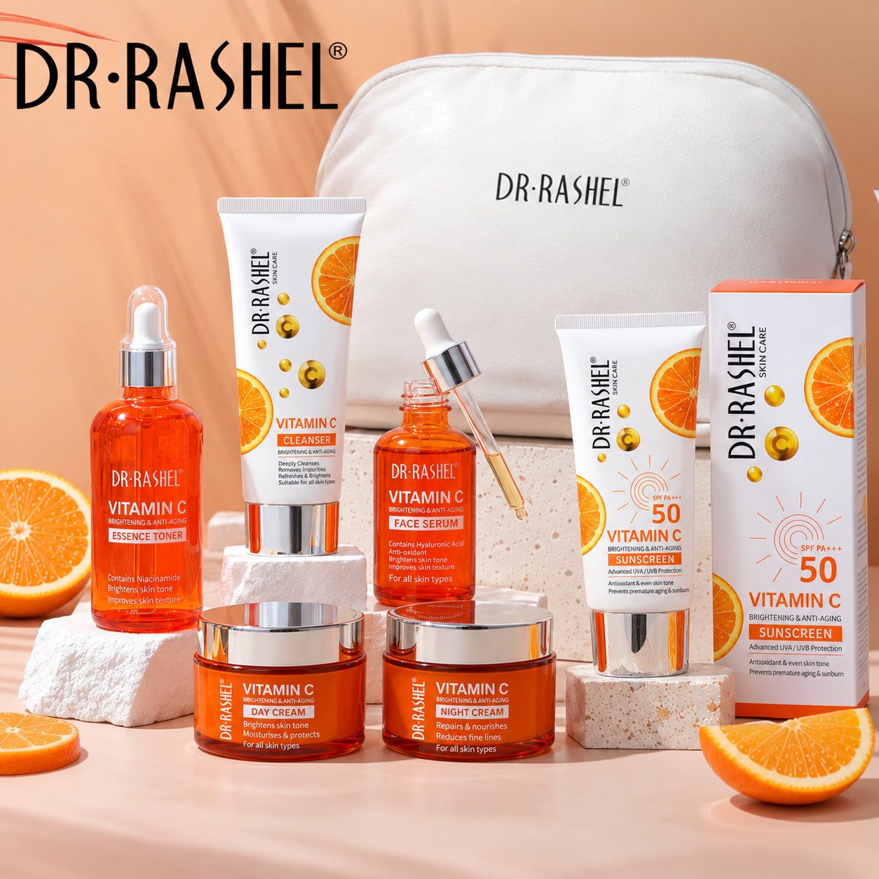 6 Piece Vitamin C Glow Set Combo