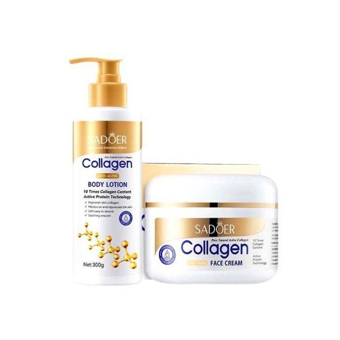 Collagen 2-in-1 Combo – Body Lotion + Face Cream for Firm, Youthful, Glowing Skin
