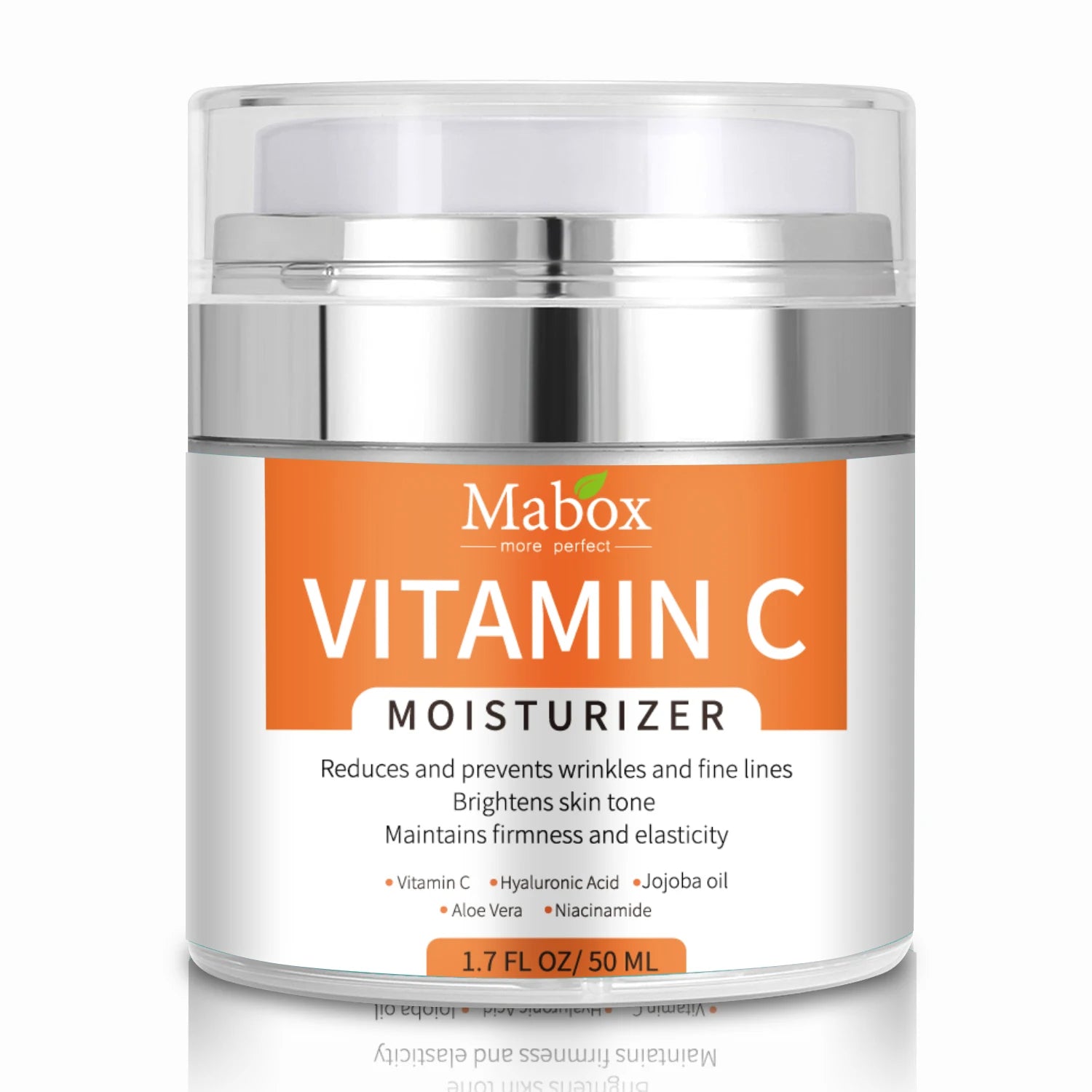 Mabox Vitamin C Skin Care Moisturizer Cream for Face and Body with Vit E, Hyaluronic Acid, Niacinamide and Jojoba Oil for Age Spots and Uneven Skin Tone, Dark Spot Remover, Anti-Aging