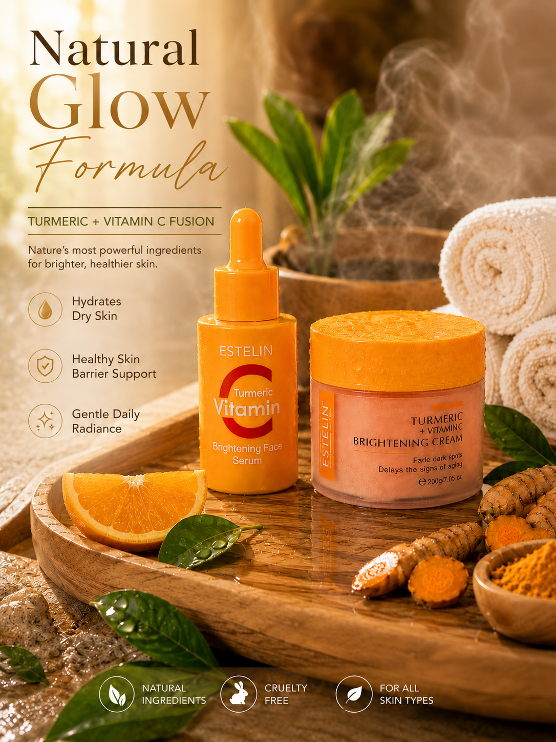 Vitamin C + Turmeric Glow Boost 2 in 1 Combo